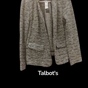 NWT*** Talbots Monochrome Textured Jacket/Blazer